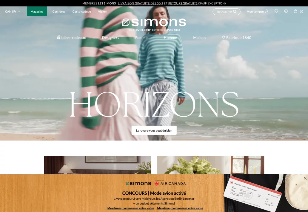 La Maison Simons, premium Canadian retailer